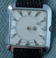 Unusual square Louvic mystery watch